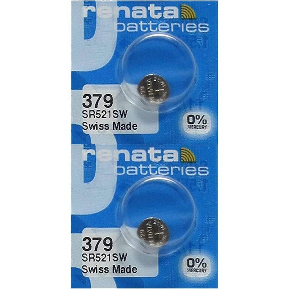 NEW Renata 379 SR521SW Watch Batteries, 2ct - Picture 1 of 3